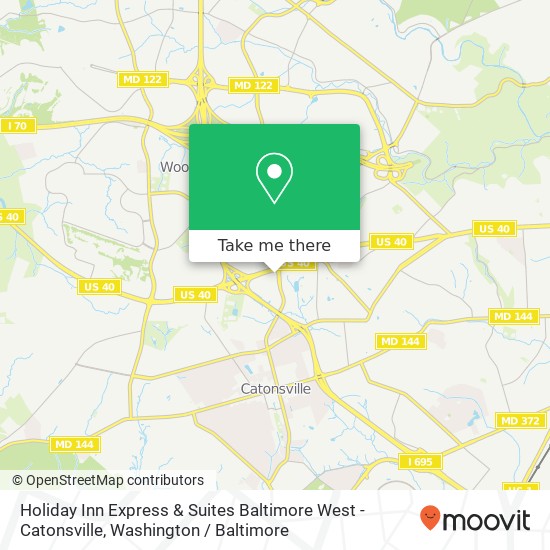 Mapa de Holiday Inn Express & Suites Baltimore West - Catonsville