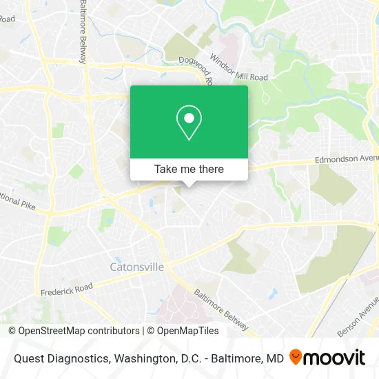 Quest Diagnostics map