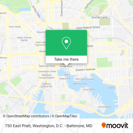 750 East Pratt map