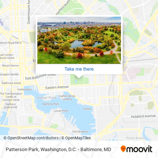 Patterson Park map