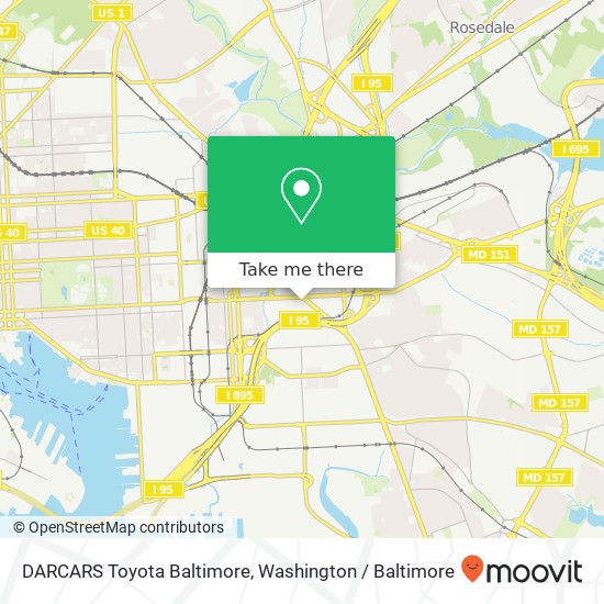 Mapa de DARCARS Toyota Baltimore