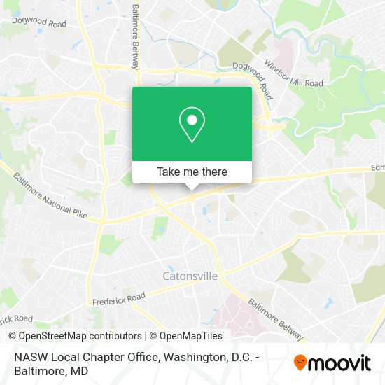 NASW Local Chapter Office map