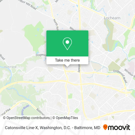 Catonsville Line-X map