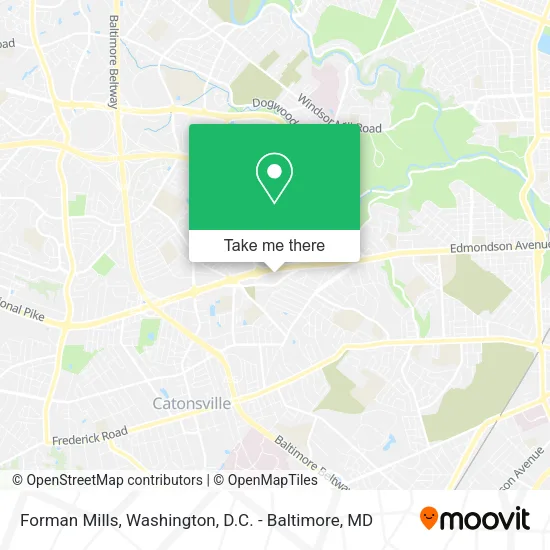 Forman Mills map