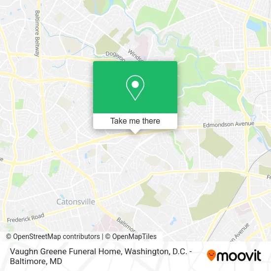 Vaughn Greene Funeral Home map