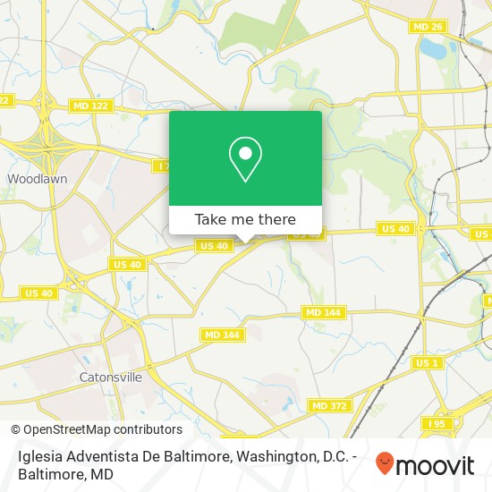 Iglesia Adventista De Baltimore map