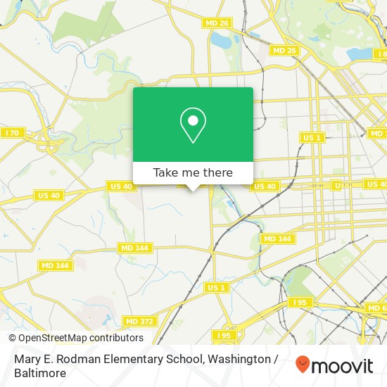 Mapa de Mary E. Rodman Elementary School