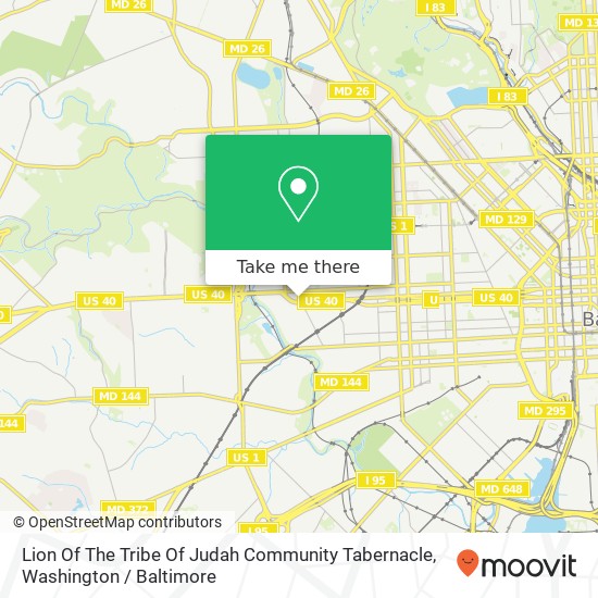 Mapa de Lion Of The Tribe Of Judah Community Tabernacle