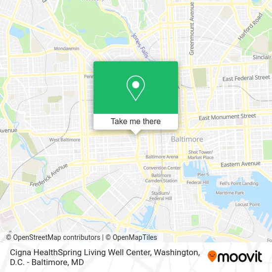 Cigna HealthSpring Living Well Center map