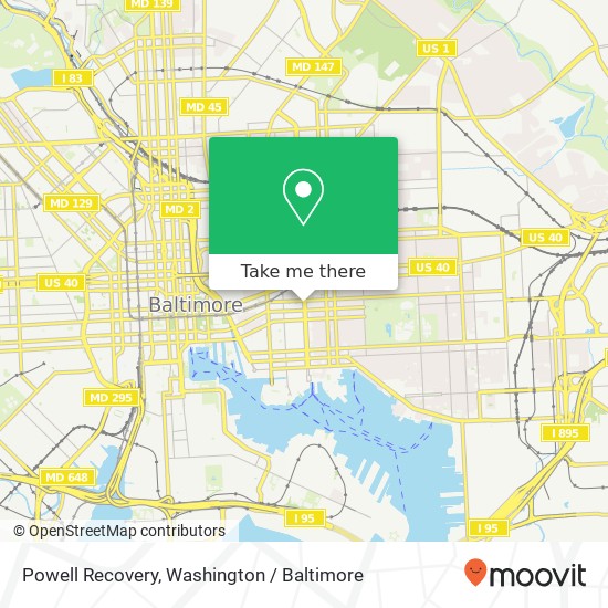 Powell Recovery map