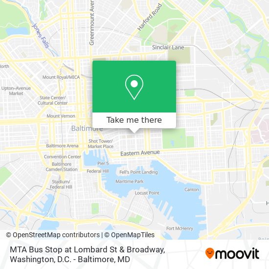 Mapa de MTA Bus Stop at Lombard St & Broadway