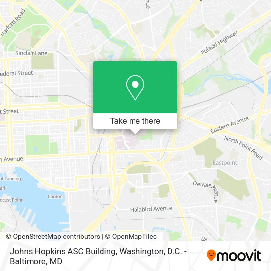 Mapa de Johns Hopkins ASC Building