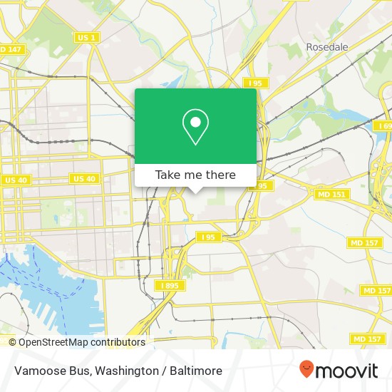 Vamoose Bus map