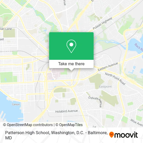 Mapa de Patterson High School