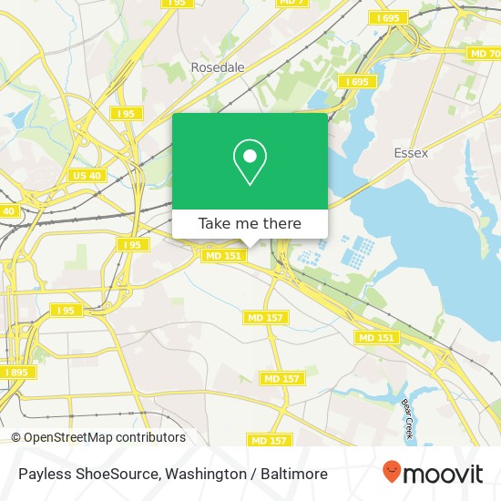 Mapa de Payless ShoeSource