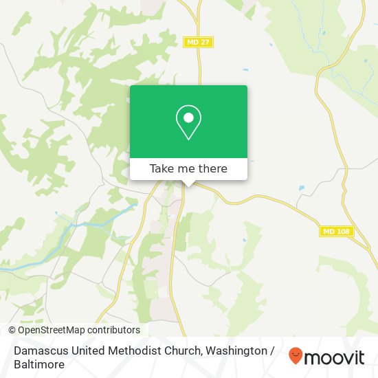 Mapa de Damascus United Methodist Church
