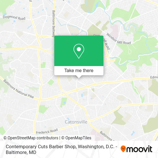 Contemporary Cuts Barber Shop map