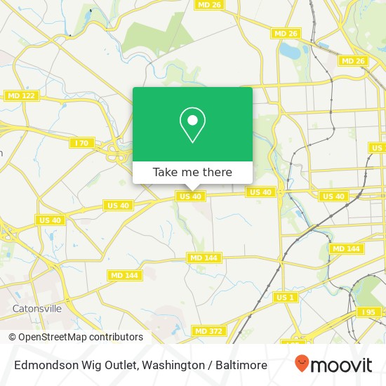 Edmondson Wig Outlet map