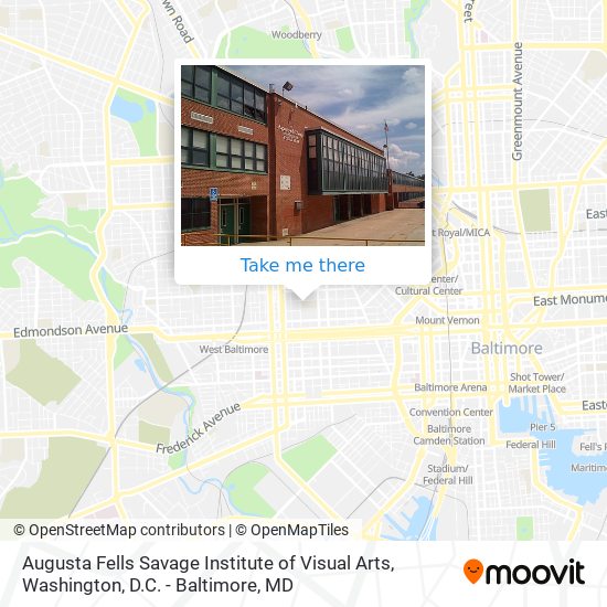 Mapa de Augusta Fells Savage Institute of Visual Arts
