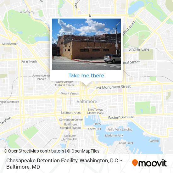 Chesapeake Detention Facility map