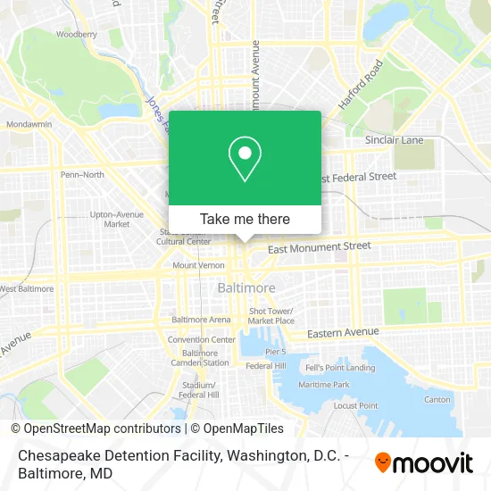 Mapa de Chesapeake Detention Facility