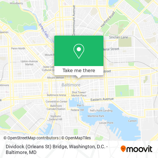 Dividock (Orleans St) Bridge map