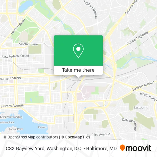 CSX Bayview Yard map