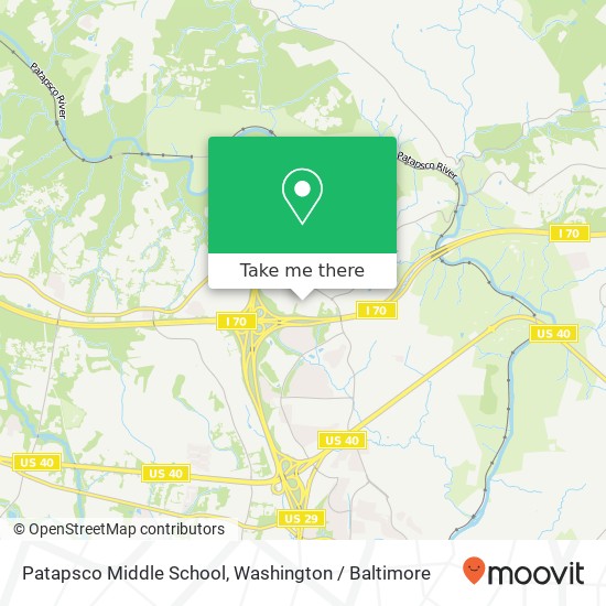 Mapa de Patapsco Middle School