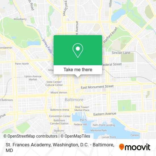 St. Frances Academy map