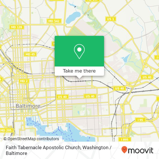 Mapa de Faith Tabernacle Apostolic Church