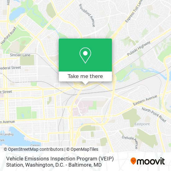 Vehicle Emissions Inspection Program (VEIP) Station map