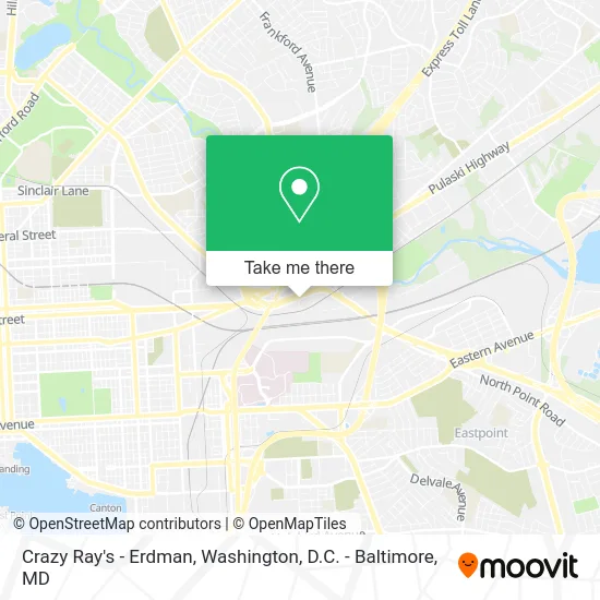 Crazy Ray's - Erdman map