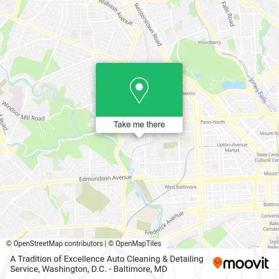 A Tradition of Excellence Auto Cleaning & Detailing Service map