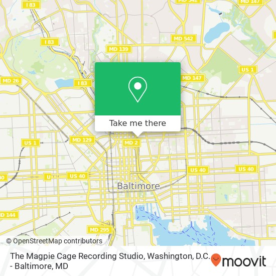 Mapa de The Magpie Cage Recording Studio