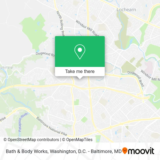 Bath & Body Works map