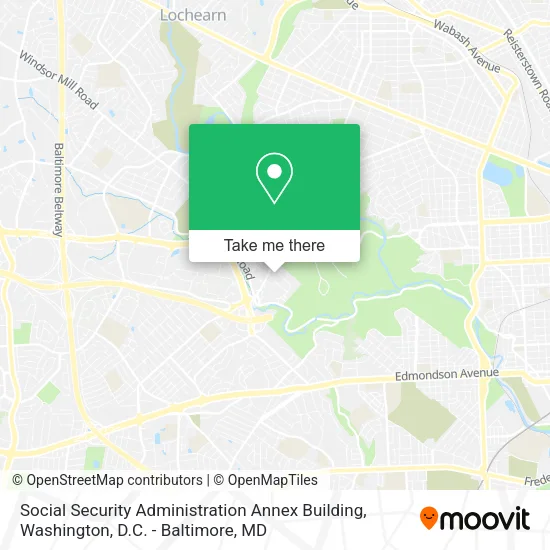 Social Security Administration Annex Building map