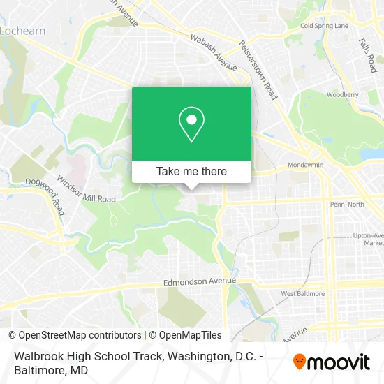 Walbrook High School Track map