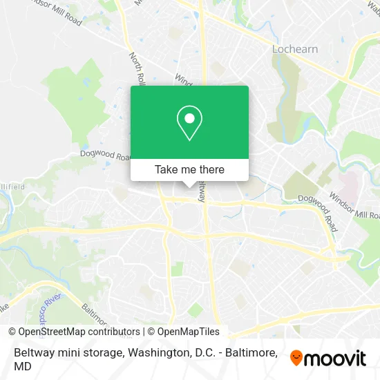 Beltway mini storage map