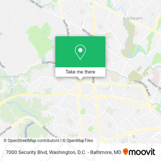 7000 Security Blvd map