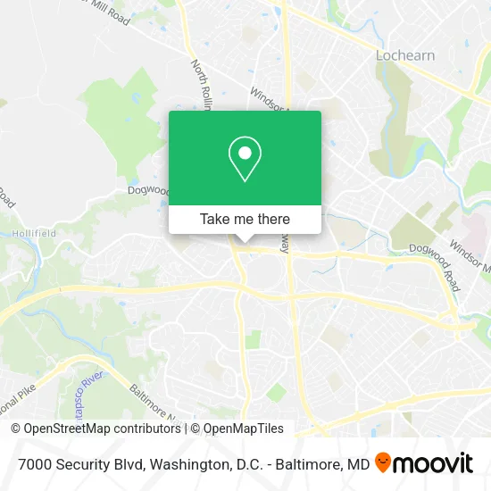 7000 Security Blvd map