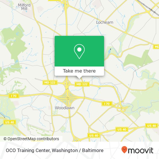OCO Training Center map