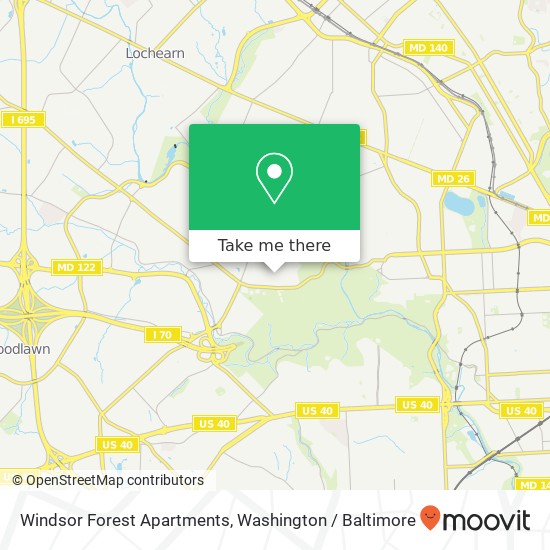 Windsor Forest Apartments map