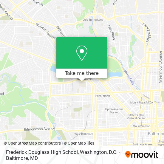 Frederick Douglass High School map