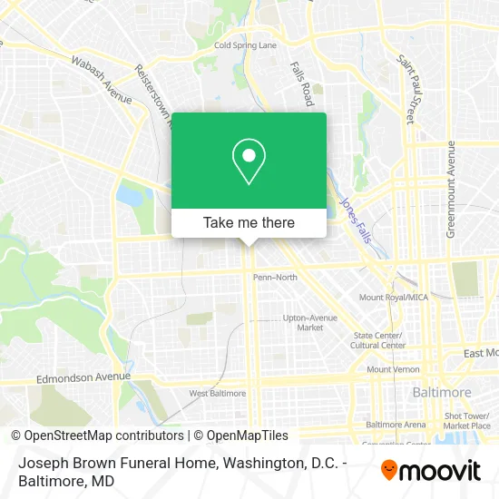 Mapa de Joseph Brown Funeral Home