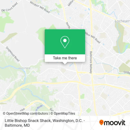 Little Bishop Snack Shack map