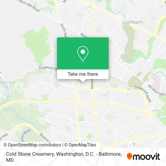 Mapa de Cold Stone Creamery