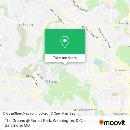 The Greens @ Forest Park map