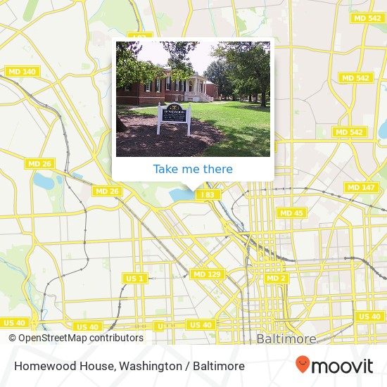 Homewood House map