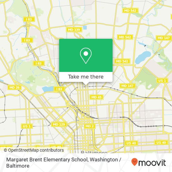 Margaret Brent Elementary School map