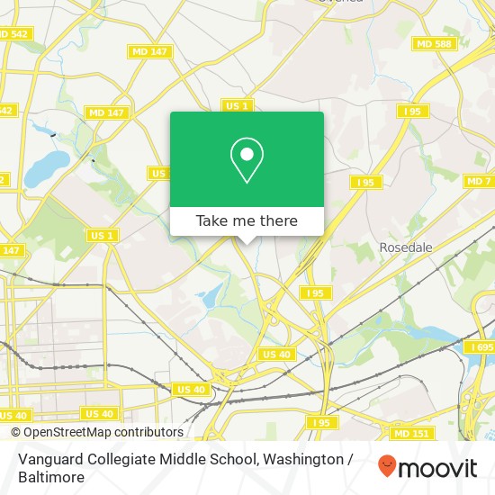 Mapa de Vanguard Collegiate Middle School